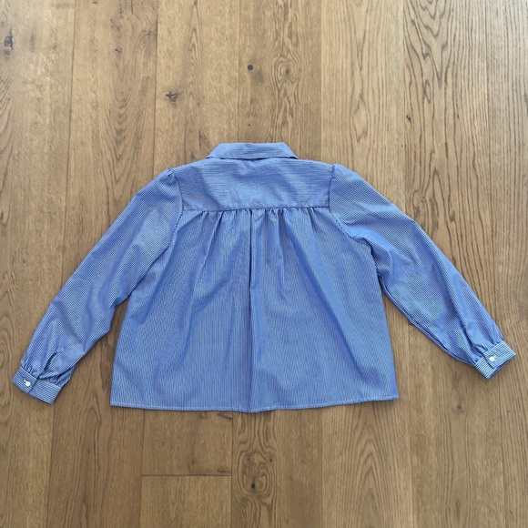 Pomander Place Indigo Stripe Button Down - Picture 10 of 11